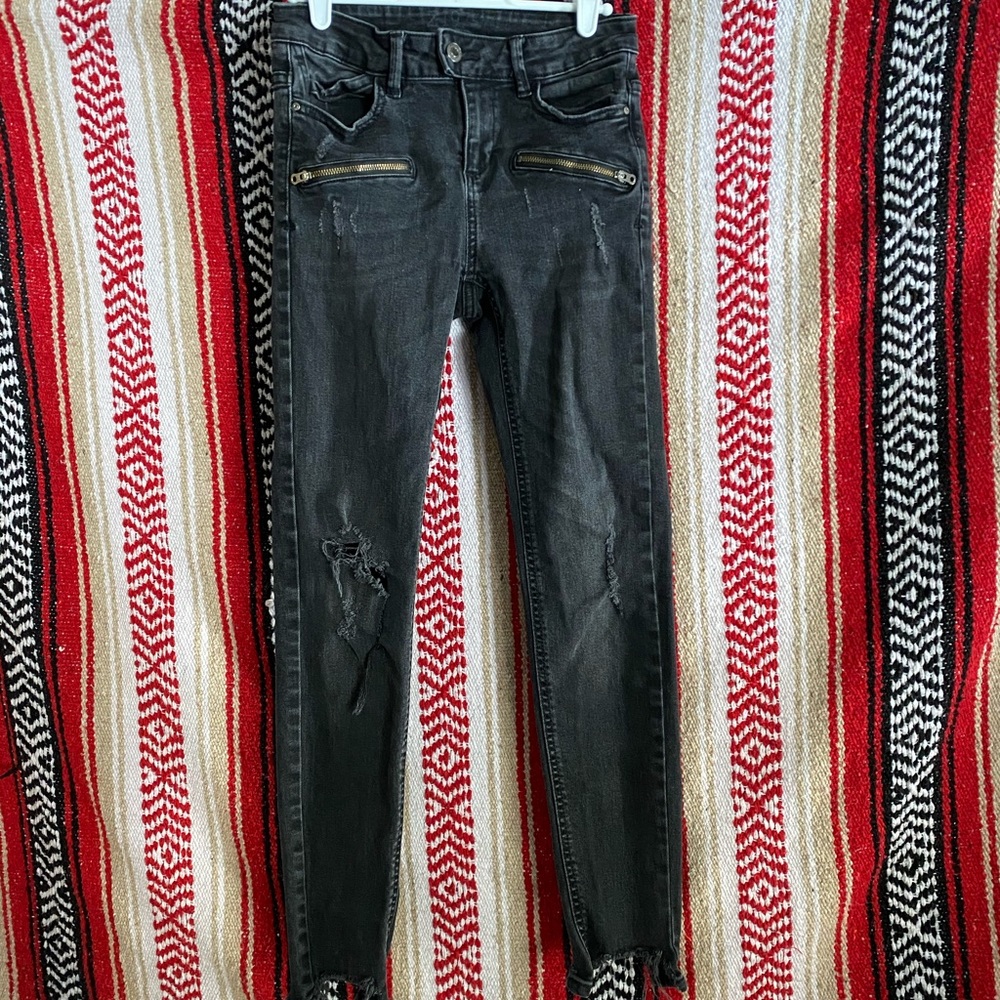 Zara Distressed Skinny Jeans